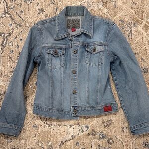 Y2K Guess Light Blue Stretch Denim Jean Jacket